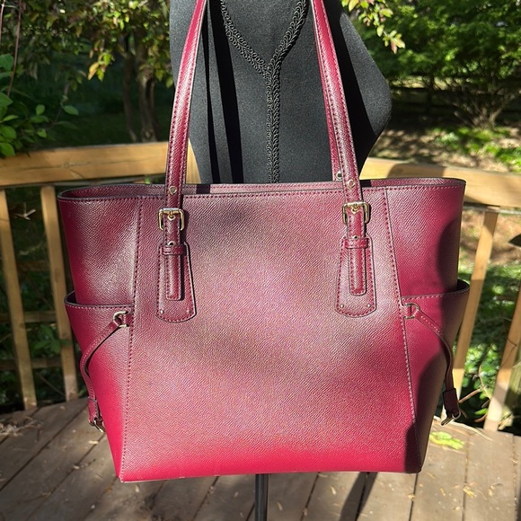 Michael Kors Red Voyager Tote